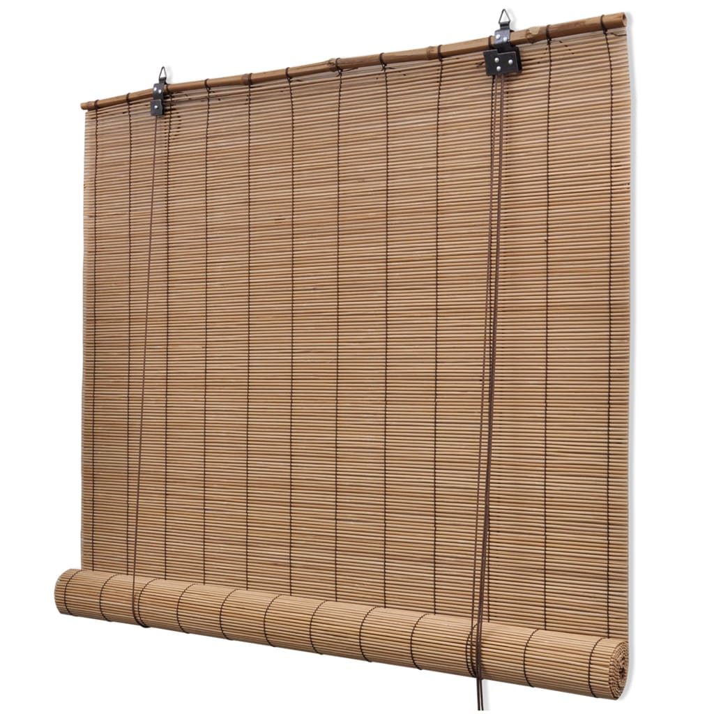 Roller Blind Bamboo 150x160 cm Brown - OLBRIT