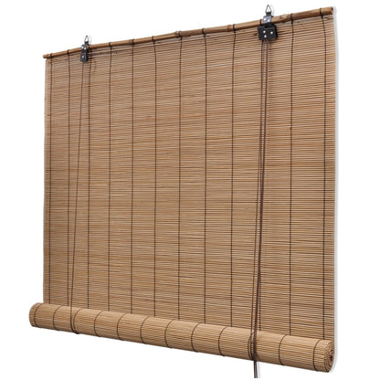 Roller Blind Bamboo 150x160 cm Brown - OLBRIT