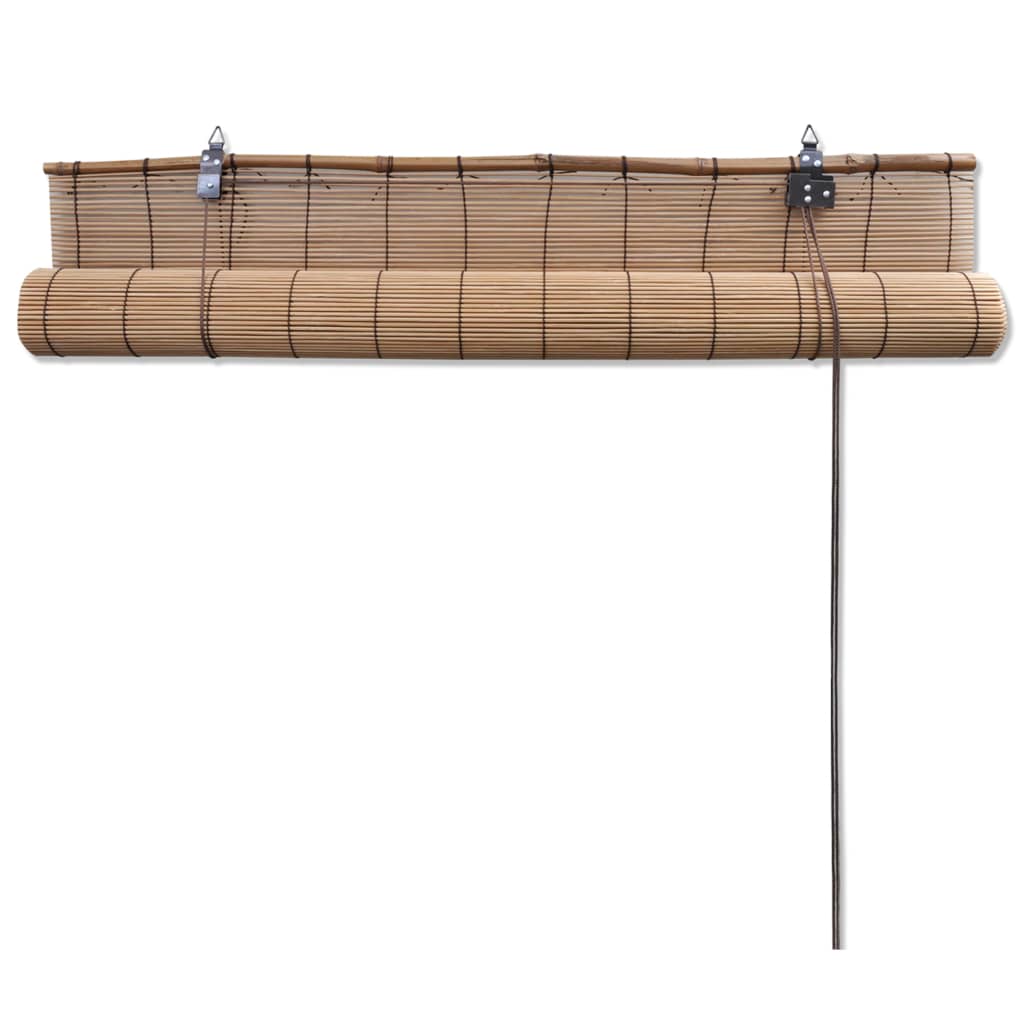 Roller Blind Bamboo 150x160 cm Brown - OLBRIT