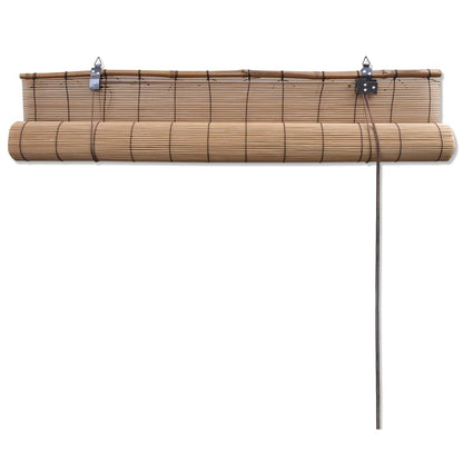 Roller Blind Bamboo 150x160 cm Brown - OLBRIT