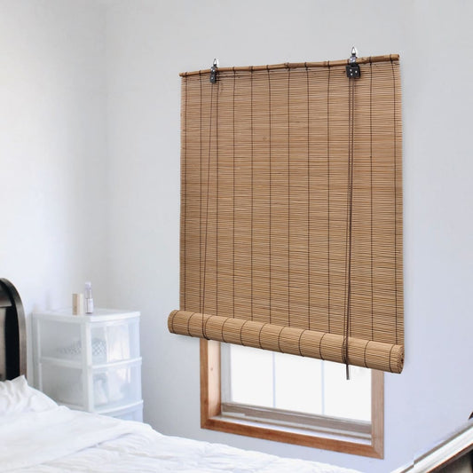 Roller Blind Bamboo 150x160 cm Brown - OLBRIT