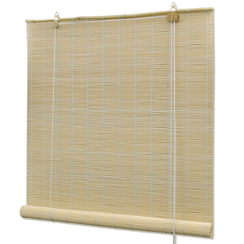 Roller Blind Bamboo 150x160 cm Natural - OLBRIT