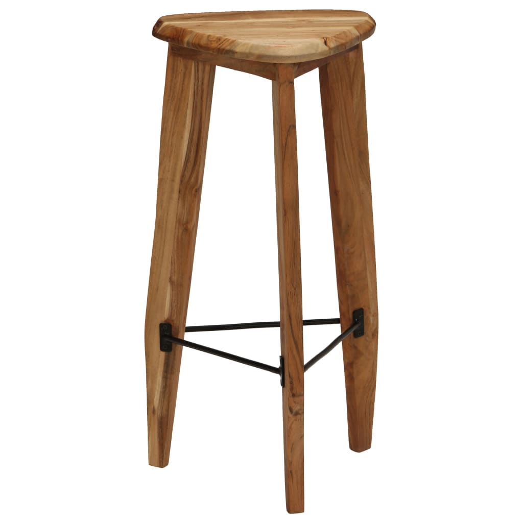 Bar Stools 2 pcs Solid Acacia Wood - OLBRIT