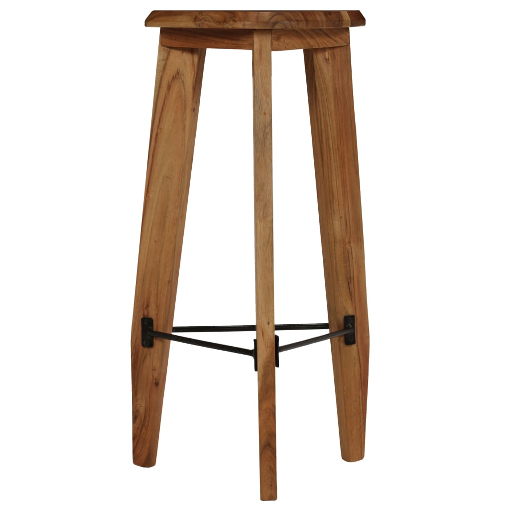 Bar Stools 2 pcs Solid Acacia Wood - OLBRIT