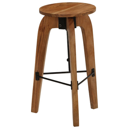 Bar Chairs 2 pcs Solid Acacia Wood - OLBRIT