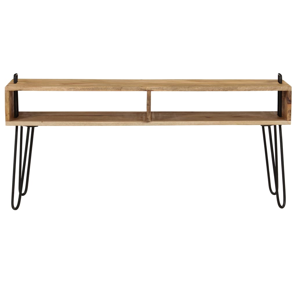 TV Stand Solid Mango Wood 110x35x45 cm - OLBRIT