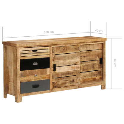 Sideboard Solid Mango Wood 160x40x80 cm - OLBRIT
