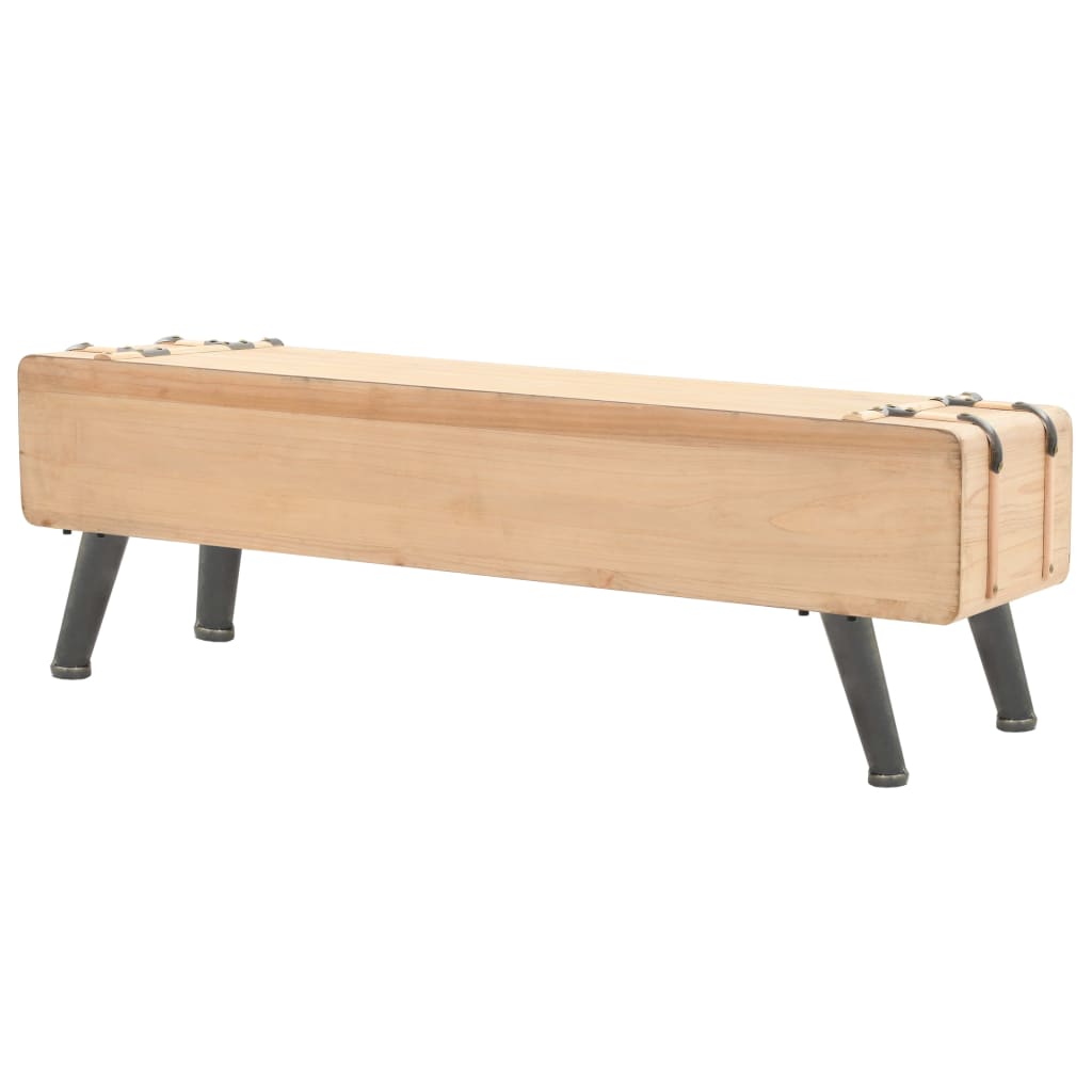 TV Cabinet Solid Fir Wood 120x33x35 cm - OLBRIT