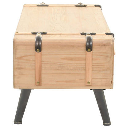 TV Cabinet Solid Fir Wood 120x33x35 cm - OLBRIT