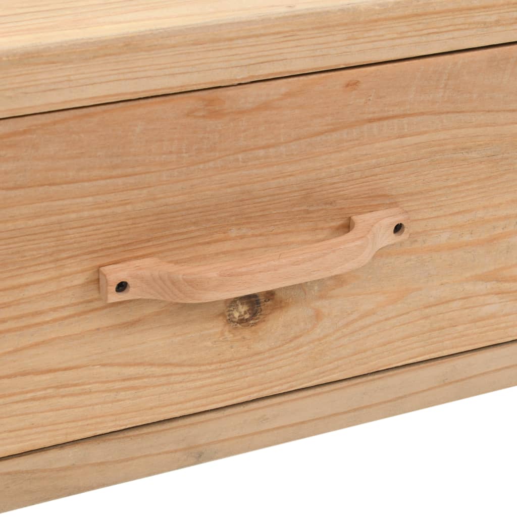 TV Cabinet Solid Fir Wood 120x33x35 cm - OLBRIT