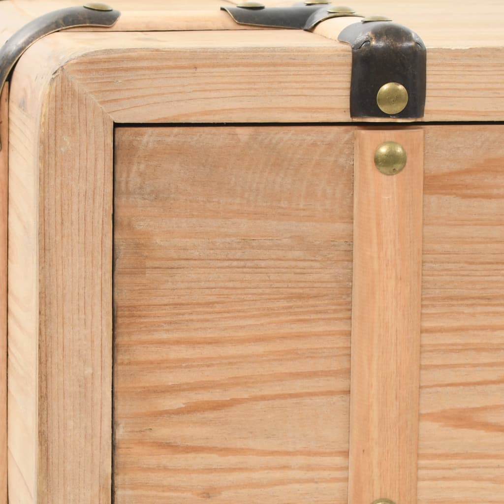 TV Cabinet Solid Fir Wood 120x33x35 cm - OLBRIT