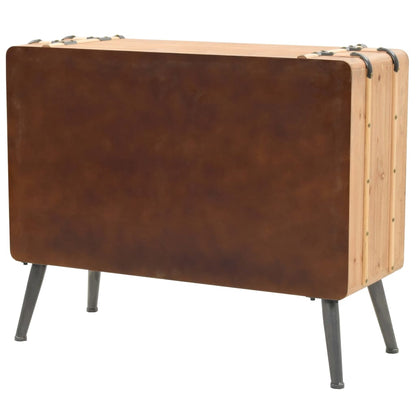 Drawer Cabinet Solid Fir Wood 91x35x73 cm - OLBRIT
