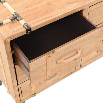 Drawer Cabinet Solid Fir Wood 91x35x73 cm - OLBRIT