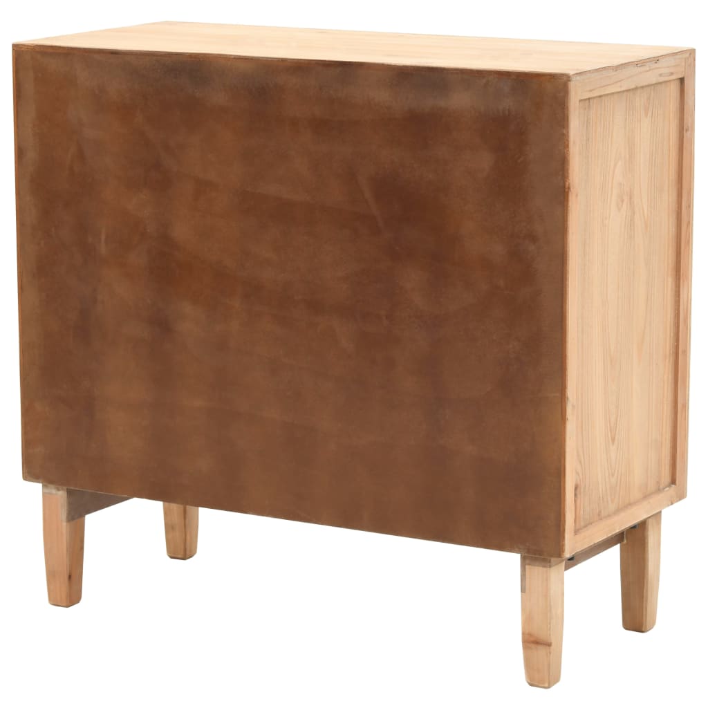 Drawer Cabinet Solid Fir Wood 80x36x75 cm - OLBRIT