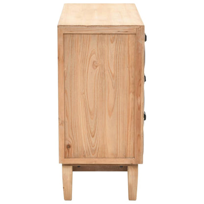 Drawer Cabinet Solid Fir Wood 80x36x75 cm - OLBRIT