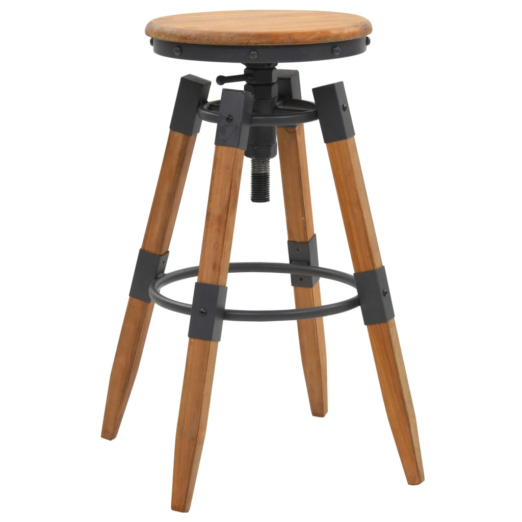 Bar Stools 2 pcs Solid Fir Wood - OLBRIT