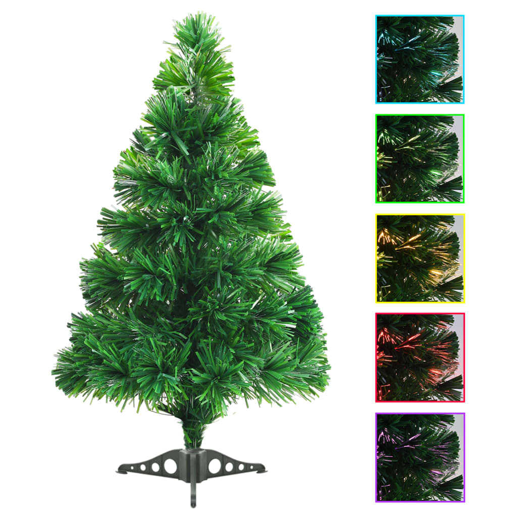 Artificial Christmas Tree Fibre Optic 64 cm Green - OLBRIT