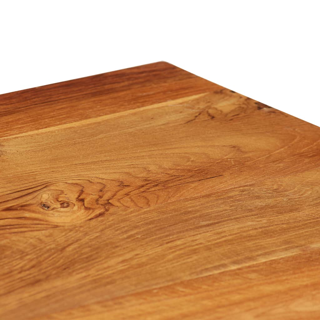 Bedside Cabinet Recycled Teak and Steel 40x30x50 cm - OLBRIT