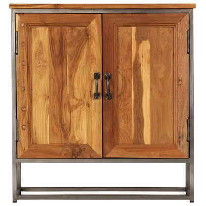 Sideboard Recycled Teak and Steel 65x30x70 cm - OLBRIT