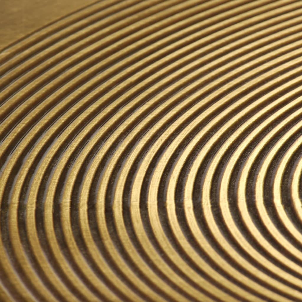 Table Set 2 Pieces Brass-covered MDF - OLBRIT