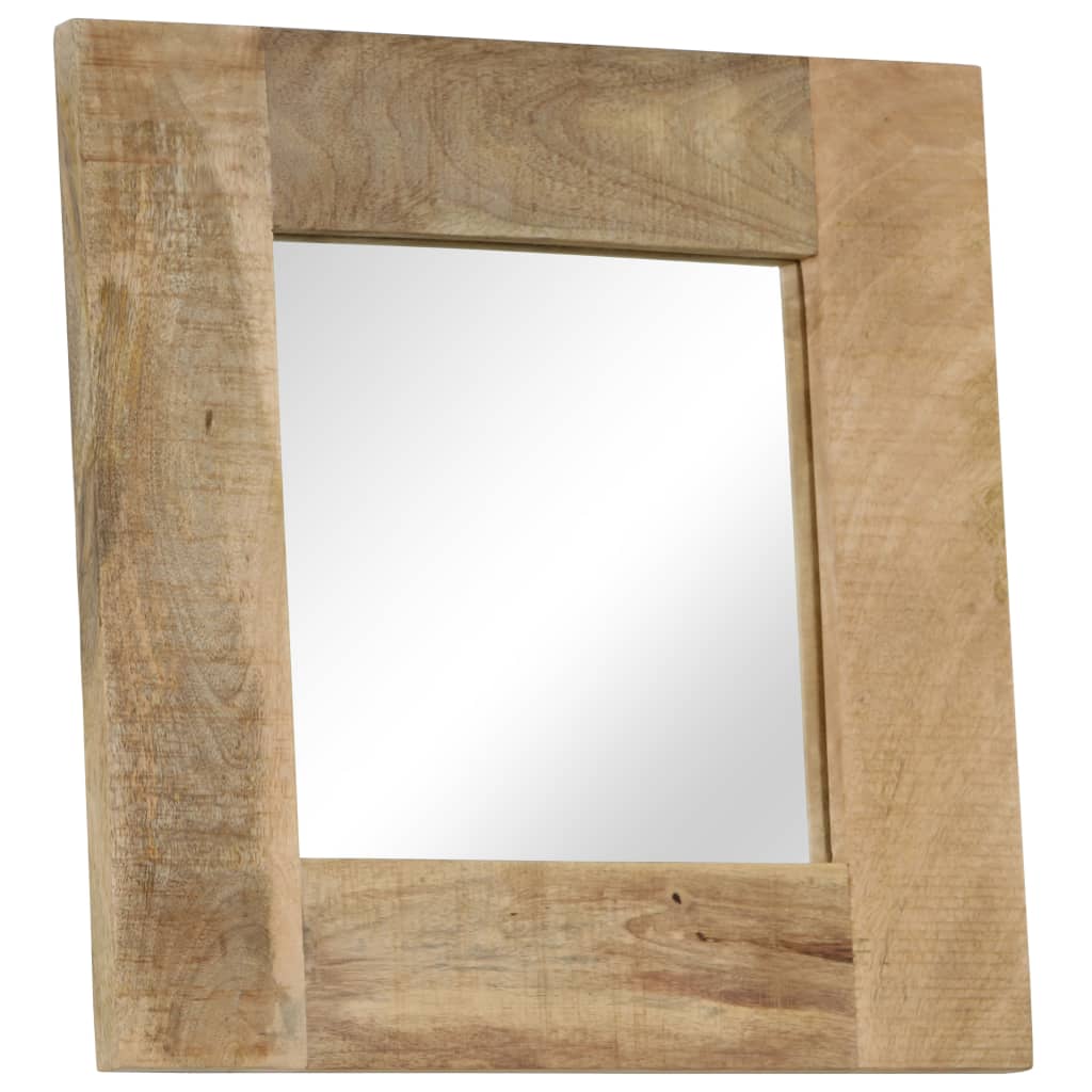 Mirror Solid Mango Wood 50x50 cm - OLBRIT