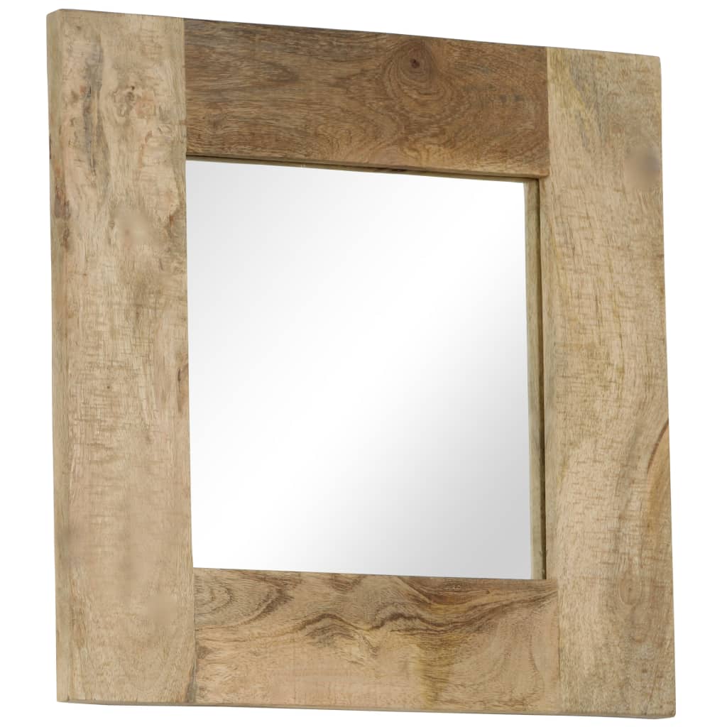 Mirror Solid Mango Wood 50x50 cm - OLBRIT