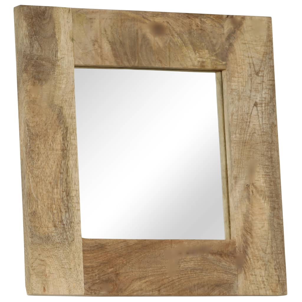 Mirror Solid Mango Wood 50x50 cm - OLBRIT