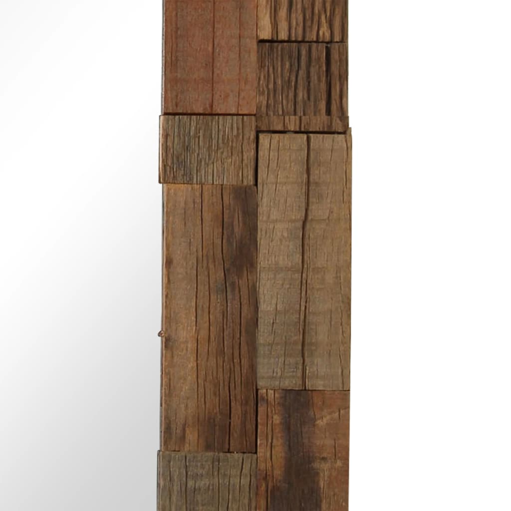 Mirror Solid Reclaimed Wood 50x50 cm - OLBRIT