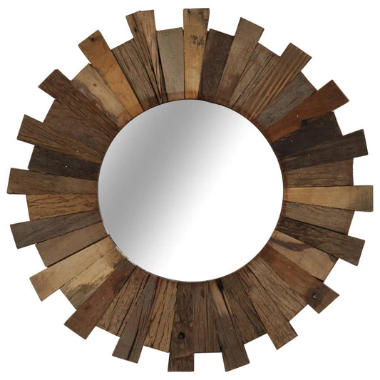 Wall Mirror Solid Reclaimed Wood 50 cm - OLBRIT