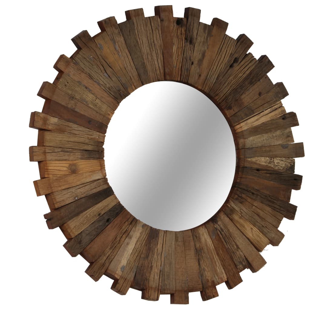 Wall Mirror Solid Reclaimed Wood 50 cm - OLBRIT
