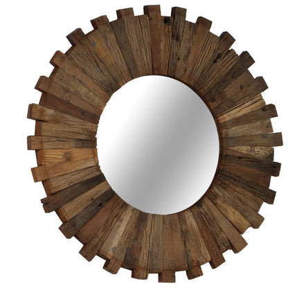 Wall Mirror Solid Reclaimed Wood 50 cm - OLBRIT
