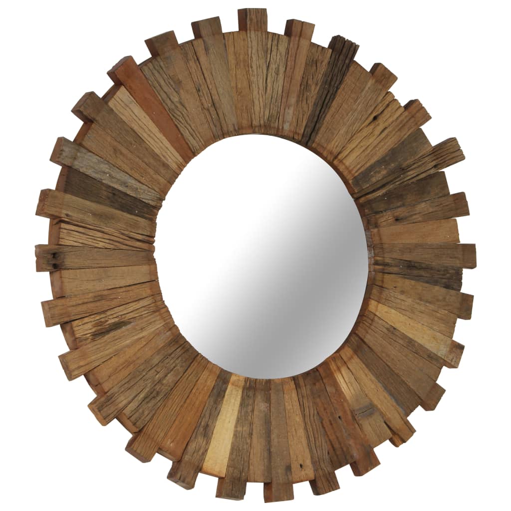 Wall Mirror Solid Reclaimed Wood 50 cm - OLBRIT