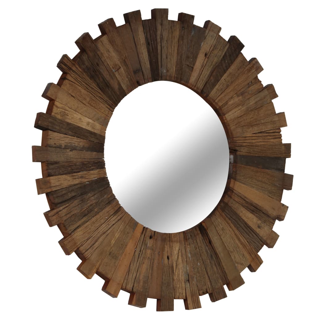 Wall Mirror Solid Reclaimed Wood 50 cm - OLBRIT