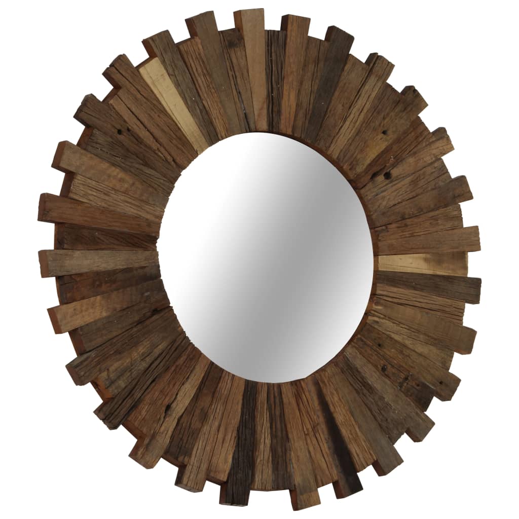 Wall Mirror Solid Reclaimed Wood 50 cm - OLBRIT