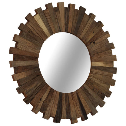 Wall Mirror Solid Reclaimed Wood 50 cm - OLBRIT