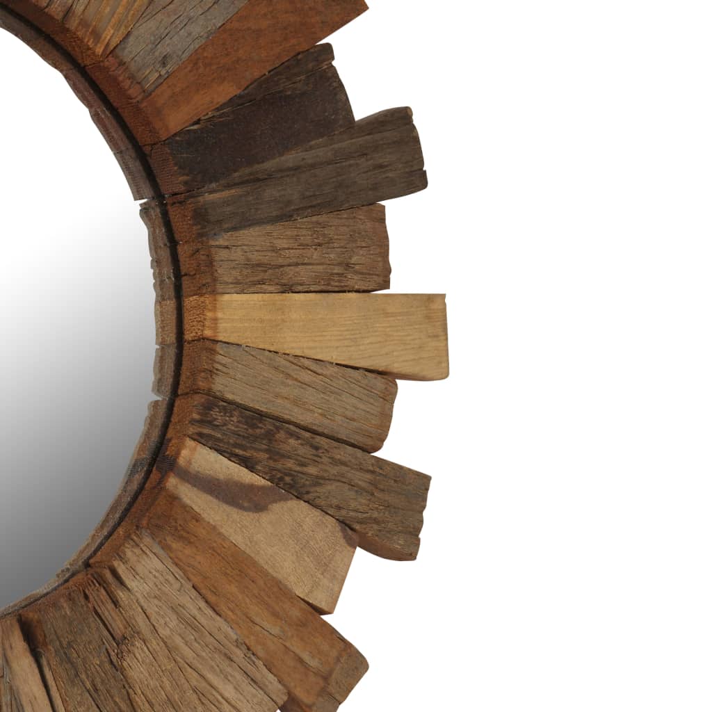 Wall Mirror Solid Reclaimed Wood 50 cm - OLBRIT