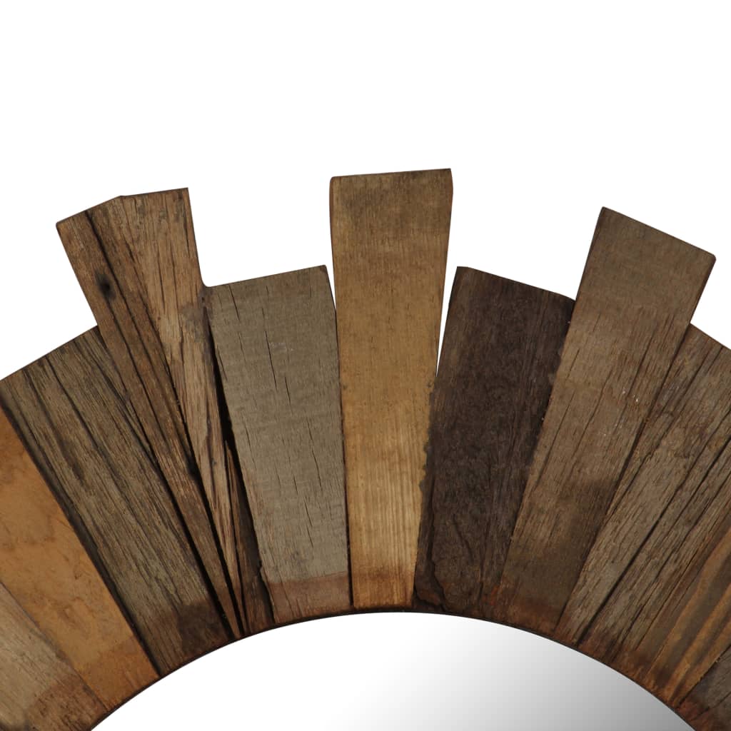 Wall Mirror Solid Reclaimed Wood 50 cm - OLBRIT