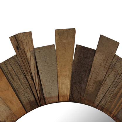 Wall Mirror Solid Reclaimed Wood 50 cm - OLBRIT