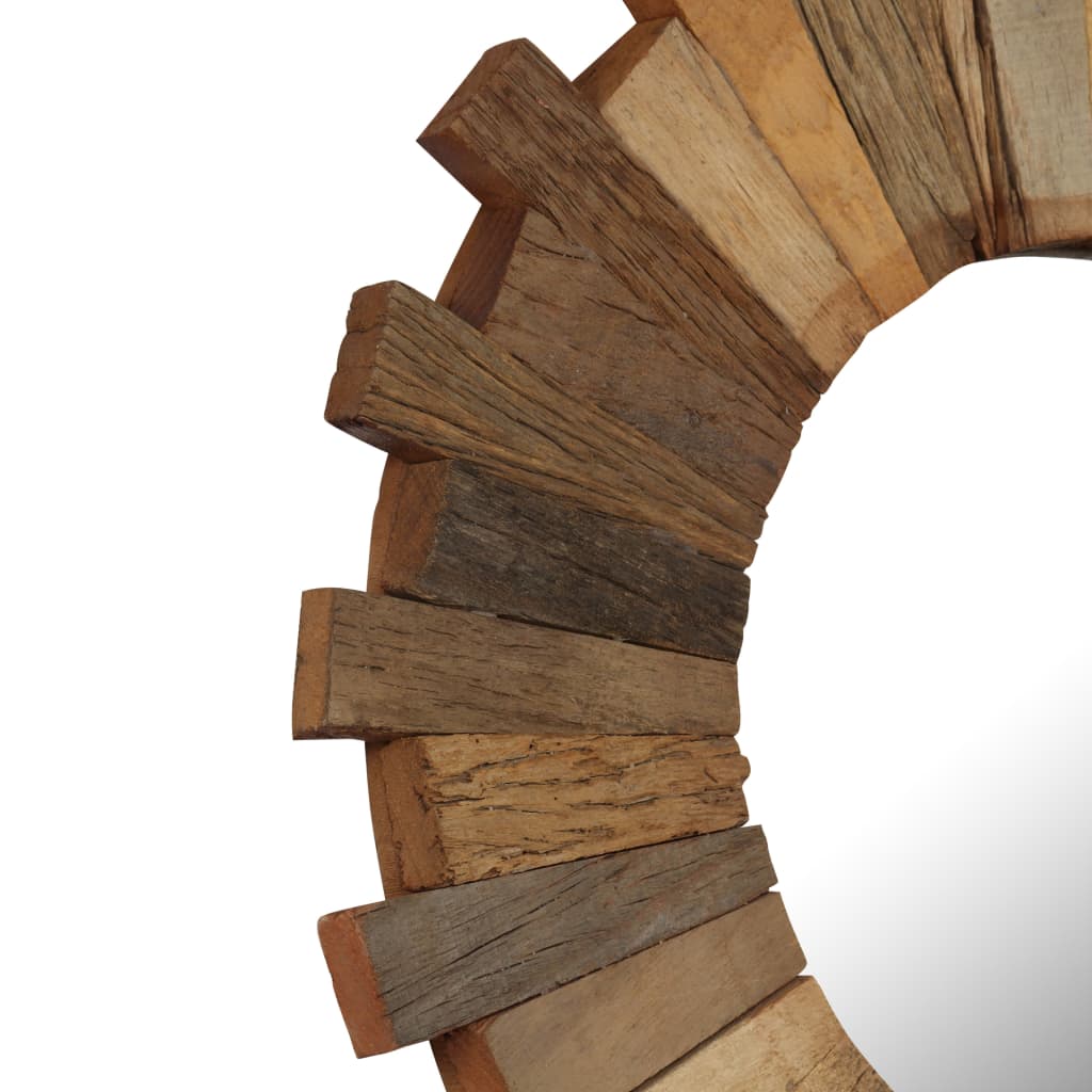 Wall Mirror Solid Reclaimed Wood 50 cm - OLBRIT