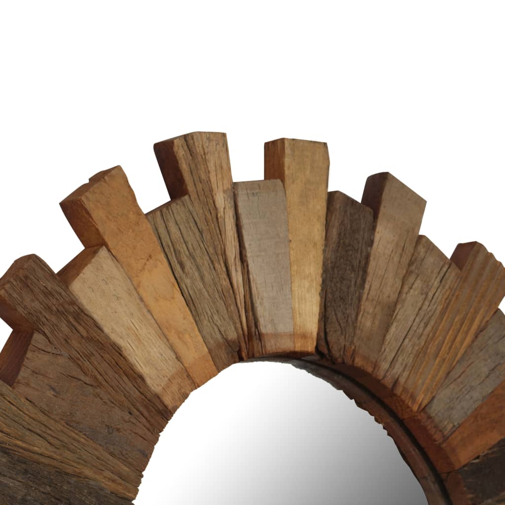 Wall Mirror Solid Reclaimed Wood 50 cm - OLBRIT
