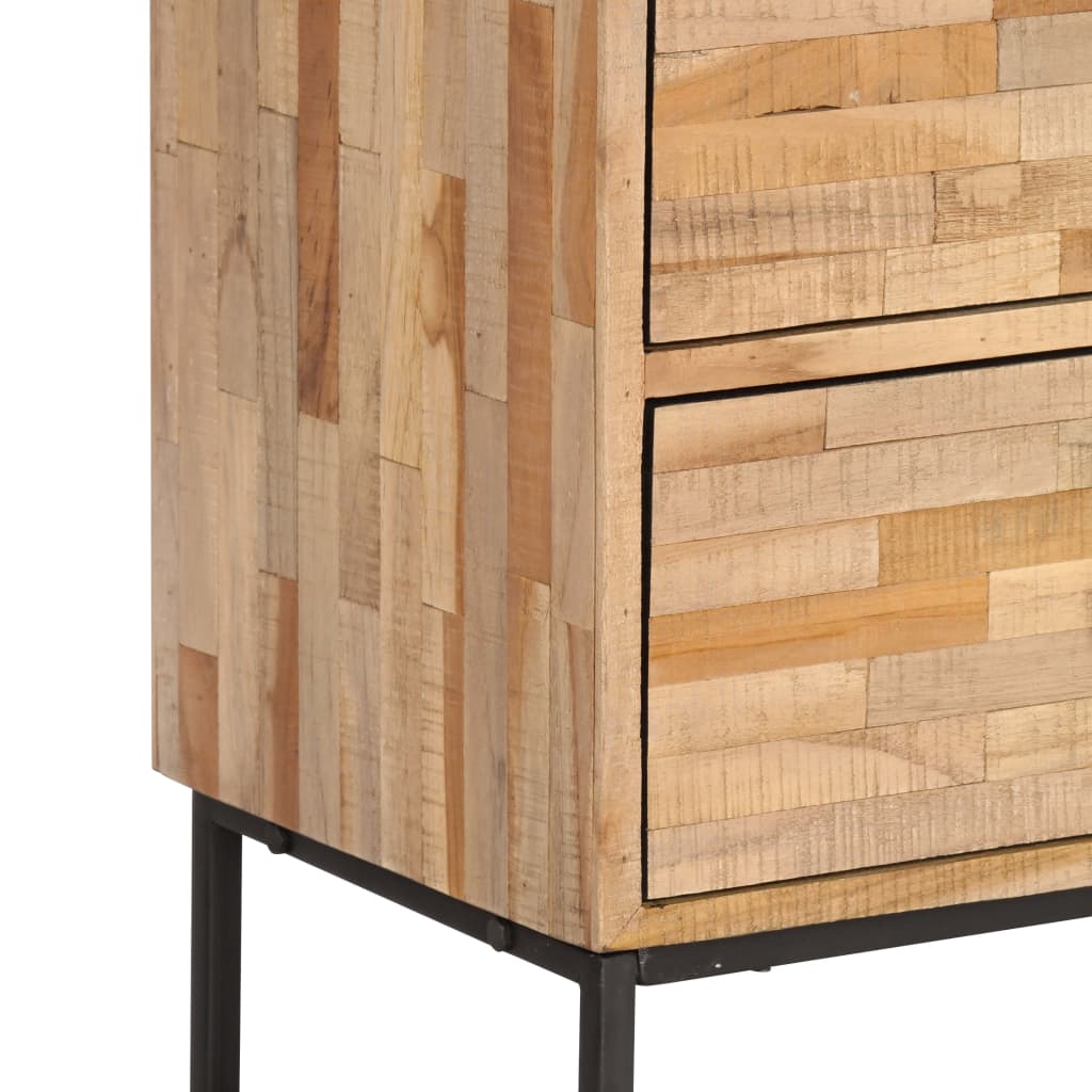 TV Cabinet Reclaimed Teak Wood 90x30x55 cm - OLBRIT