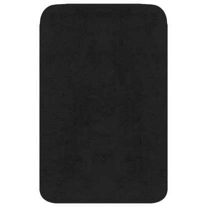 Bathroom Mat Set 3 Pieces Fabric Anthracite - OLBRIT