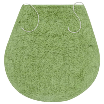 Bathroom Mat Set 3 Pieces Fabric Green - OLBRIT