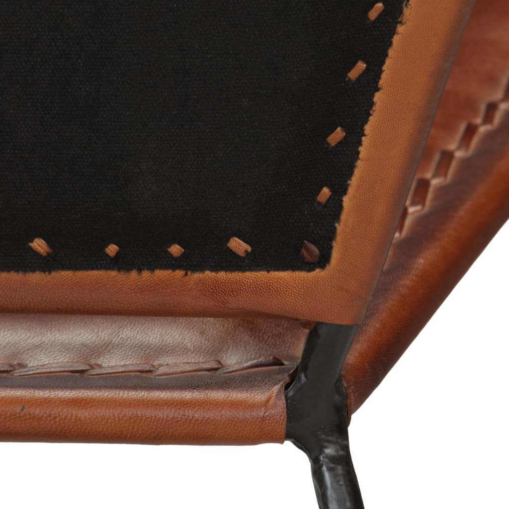 Chair Brown Real Leather - OLBRIT