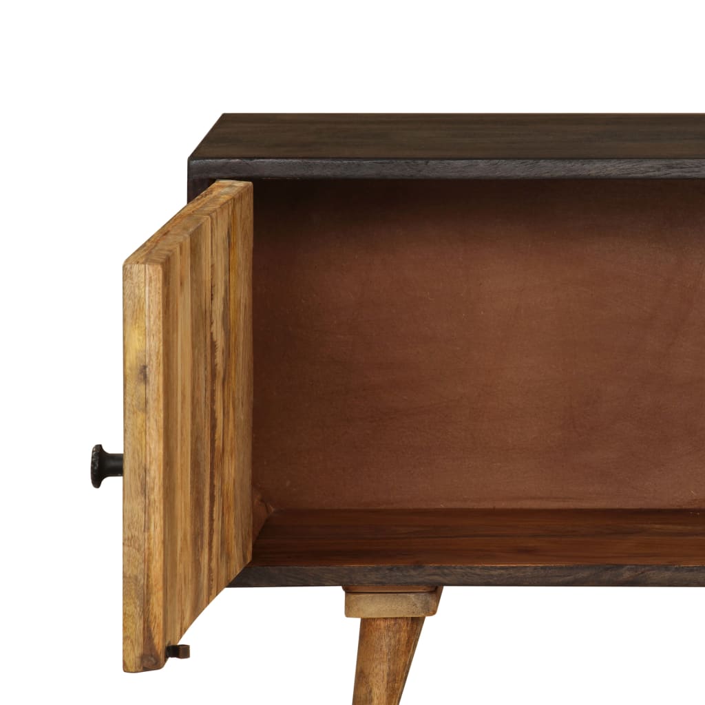 TV Cabinet Solid Mango Wood 140x30x45 cm - OLBRIT