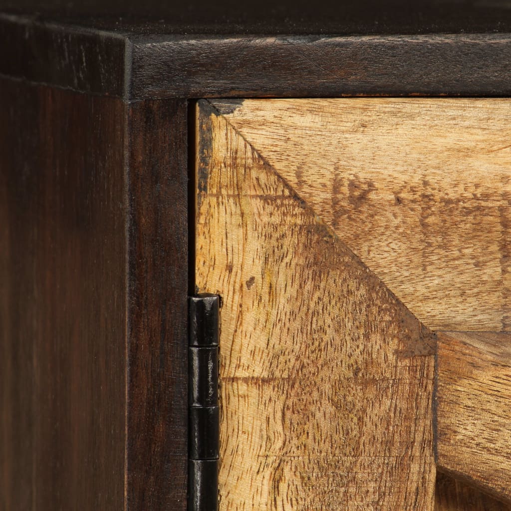TV Cabinet Solid Mango Wood 140x30x45 cm - OLBRIT