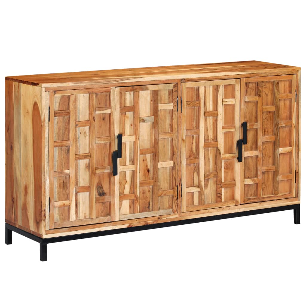 Sideboard Solid Acacia Wood 145x40x80 cm - OLBRIT