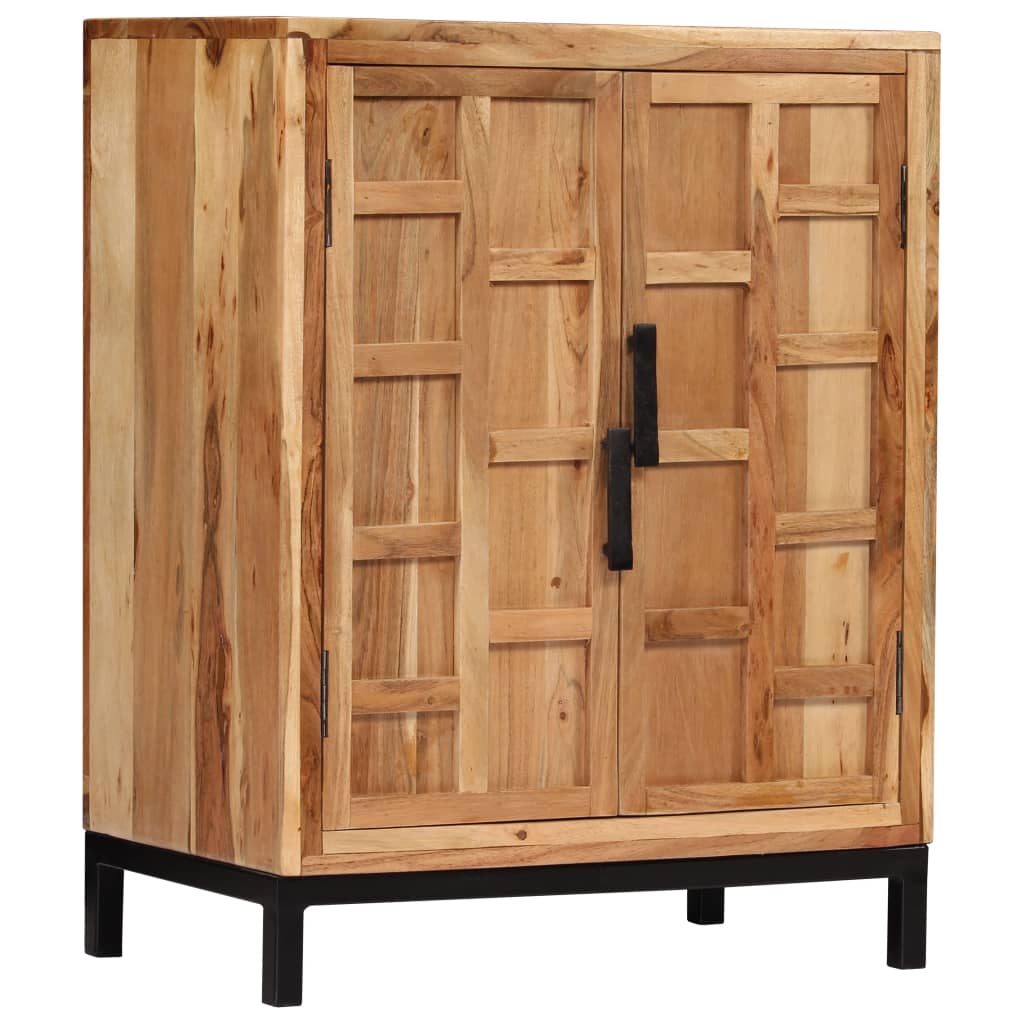 Sideboard Solid Acacia Wood 60x35x76 cm Brown - OLBRIT