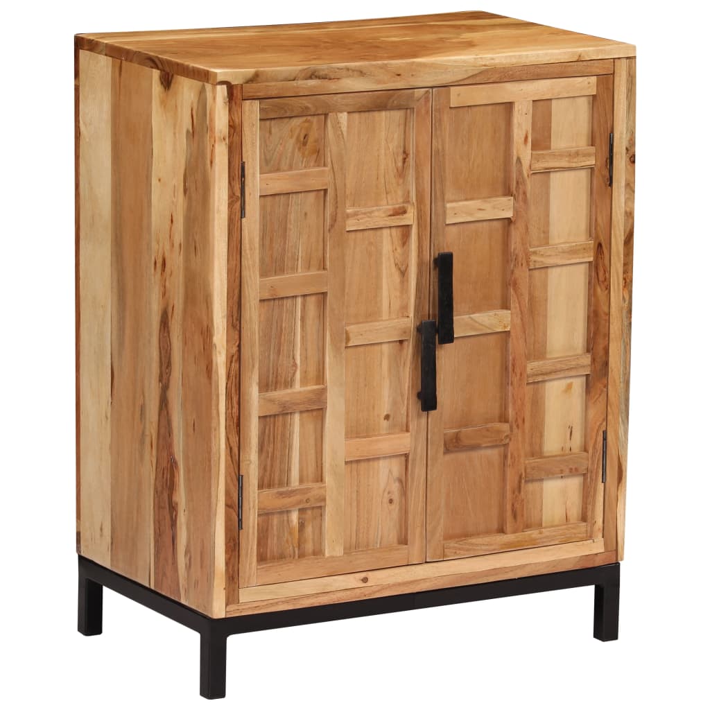 Sideboard Solid Acacia Wood 60x35x76 cm Brown - OLBRIT