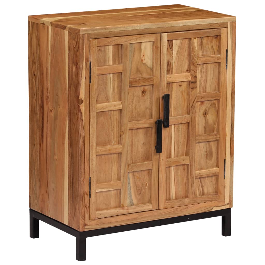 Sideboard Solid Acacia Wood 60x35x76 cm Brown - OLBRIT